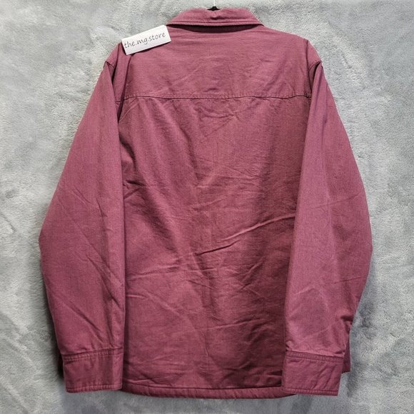 UNTUCKit Ziraldo Shirt Jacket Flannel Lined Burgundy Men's Size XL MSRP $148 - Picture 3 of 11